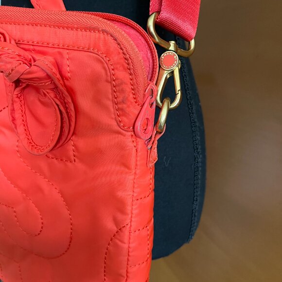 Marc Jacobs Red Signature Quilted Laptop Bag - Picture 9 of 10